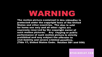 Preview 1 of Moms Lingerie For Son - Two horny asian play with purple dildo on the bed
