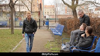 Preview 1 of Korea Lesbo Shoot Nude - Boyfun - Oliver Morgensen Rims and Then Bareback Fucks Twink Johnny Polak