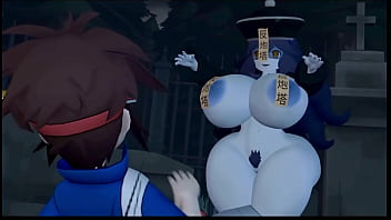 Preview 1 of Arabian Closeup - 3d2d Huge Tits Blue fantasy chick breast expansion w/ Sound added