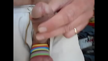 Preview 1 of Aynur Corlu Sikis - jackmeoffnow curved thick small low h. dick erection huge cock head out of pants jacking - [6-10-16-305]