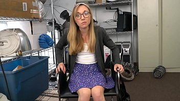 Preview 1 of Serxxxvideo - Tiny teen is getting fucked by a big black dick at this fake interview.