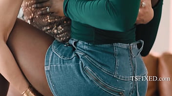 Preview 2 of Perfectl Girls - GORGEOUS Trans Fucks Ebony Before The Auction
