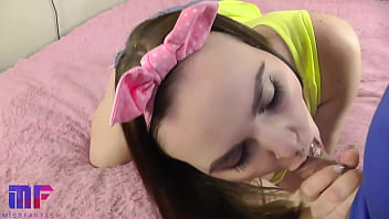 Preview 2 of Voyeur Orgasm Mature - Brother tricked step sister to suck his cock.Cum in mouth