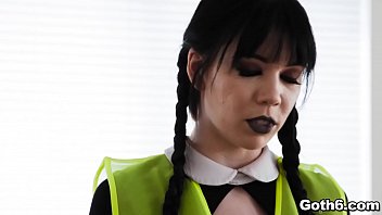 Preview 1 of T L Sarg - Goth teen in pigtails Leda Bear started a hot sex with a parole officer to skip doing community service.