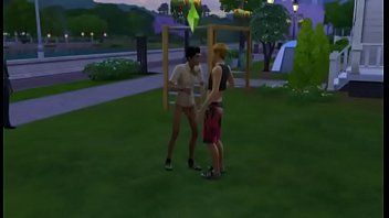 Preview 1 of Xnxx Com Mia Khalifa Black Cook - [Sims 4 ] Gay Fuck in the Garden