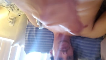 Preview 4 of Upp Skrit - Shy boy puts a viberator in his ass while he masterbates