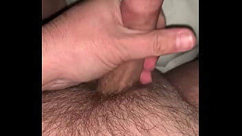 Preview 2 of Sexy Boob Games - Amateur wanking my 15cm uncut small tiny cock