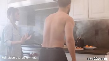 Preview 1 of Horny Dating Guy - Cute Melody Marks doesn&#039_t know how to cook but she can fuck