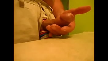 Preview 1 of Hot Hollywood - jackmeoffnow cbt spit on curved dick erection jacking by counter rings on big balls