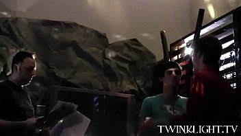 Preview 2 of Boys Fuking To Boy - Twinks tease dude and make him join masturbation session