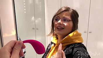 Preview 1 of Massage Goes Under Bra Towel - I control her pussy in public with a lovense lush - she moans and is embarassed