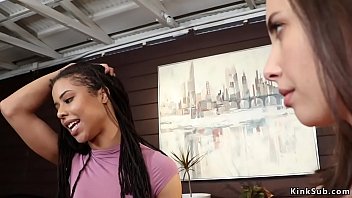 Preview 2 of Buty Yung Bast Babe - Lesbian couple fuck cleaning lady
