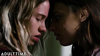 Preview 1 of Acting Sleep Ebony - ADULT TIME - Khloe Kapri &amp_ Gia Derza&#039_s Intimate Night Together