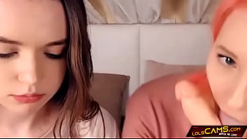 Preview 4 of Xxxhoser - BFF practice their blowjob skills on cam. Who is better?