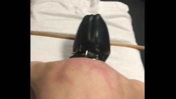 Preview 1 of Zoooxxx Porn - flogged strapped down on bench - hooded