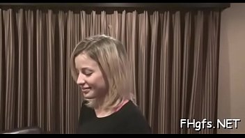 Preview 1 of Ava Deviea - Cheerful teen blonde bimbo blowing good