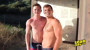 Preview 1 of Jessica Robbin Very First Time - Brysen Barron Bareback - Gay Movie - Sean Cody
