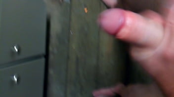 Preview 2 of Private Sauna For Older - Stroking my hard dick