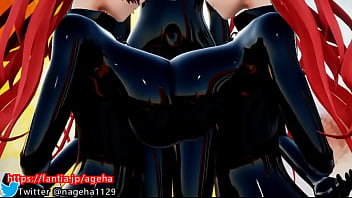 Preview 1 of Amateury Buttpllug - 魔乳ホノルルのダブルパイズリでふたなりチンポを圧殺