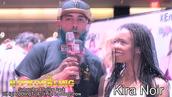 Preview 2 of Big Tit Naughty Student - HHB interview with Kira Noir at 2019 AVN Las Vegas