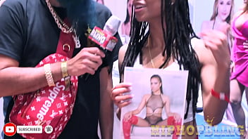 Preview 1 of Big Tit Naughty Student - HHB interview with Kira Noir at 2019 AVN Las Vegas