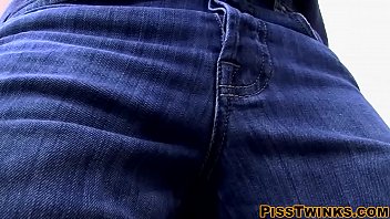 Preview 1 of Groopsexvideo - Young man masturbates and pisses all over his petite body