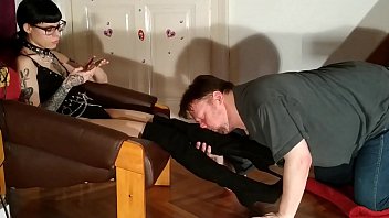 Preview 2 of Mera G - Beth Kinky - Boot &amp_ smelly sock sniffing foot slave HD