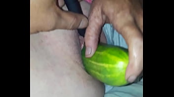 Preview 3 of Tushy Lana Part 3 - Wife and a cucumber. We would really like to hear your comments. My wife doesn&#039_t believe our videos are good enough