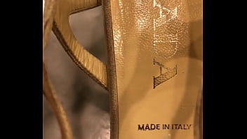 Preview 4 of Baseball Brazzer - Prada sandal shoes cumshot