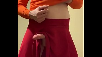 Preview 2 of Facial With Com - Cross dresser cosplay Velma