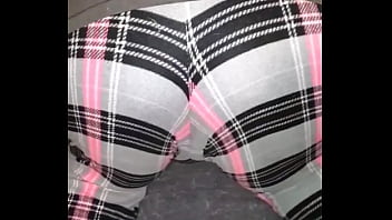 Preview 2 of School Uniform Strapon Lesbian - in pants ass wigle