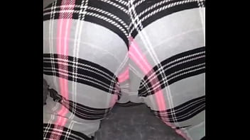 Preview 3 of School Uniform Strapon Lesbian - in pants ass wigle
