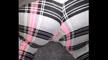 Preview 4 of School Uniform Strapon Lesbian - in pants ass wigle