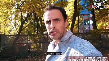 Preview 1 of Amazon Pegging Guy Without Mercy - Blonde d&uuml_nne Prostituierte auf der Stra&szlig_e abgeschleppt EroCom Date