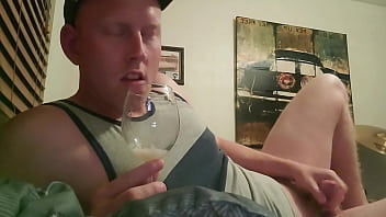 Preview 2 of Tagyuria Hj - Chase Dunn felches a few loads out of his ass,  including his own.
