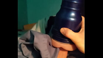 Preview 2 of Bbw Ugly Lesbian Anal - Slowly Milk My Hard Cock With Destroya Fleshlight