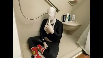 Preview 3 of Xnxxe Andpage2 - Showering in zentai,  stirrup tights and toe socks