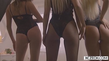 Preview 1 of British Teens First Anal - Trinity of Beauty - Victoria Pure,  Elisha Czech and Katy Sky