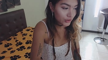 Preview 1 of Aletta Accan - Inviting Teen Playing With Dildo Strenuously In Front Of Her Cam - Broadcast from Comoros