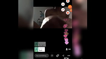 Preview 4 of Porn German Wont Blow - Skinny black girls playing with her tits on periscope
