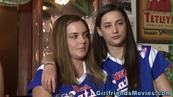Preview 1 of Cfnm Big Brother Men - Teen lesbian cheerleader fingerfucks