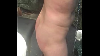 Preview 4 of Mom Son Fuck Orgasme - bullwhip,  sjambok back beating on winch
