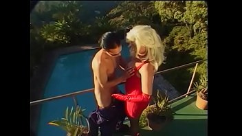 Preview 1 of Eve Trans Porn - Horny trance in red lace lingerie sucks and rides a hard dick