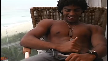 Preview 3 of Localvoy - Curly Sexy Boy Jerks his Big Dick