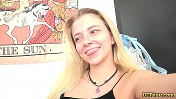 Preview 1 of Xxx Bir - YOUNG BLONDE BABE RILEY STAR TAKES COCK WITH A SIDE OF COFFEE IN THE MORNING