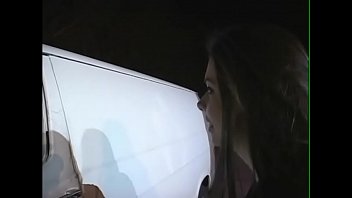 Preview 1 of Girl Biceps Flex - Street whore Aimee Tyler needs black cock fucking in the minivan