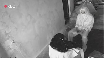 Preview 1 of Xxx 19bops - Brunette make Blowjob so as not to Quarantine - Coronavirus
