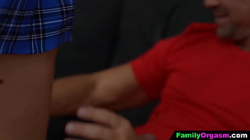 Preview 3 of Arbie Hd Min - FamilyOrgasm - Fathers Gives a Wrong Education to Both Stepdaughters