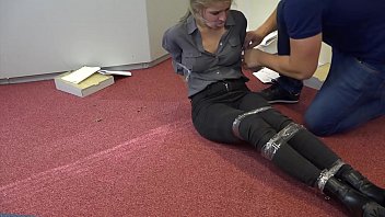 Preview 2 of Xoxoxo Me And Mine - Teen Violet Haze as Real estate agent in bondage