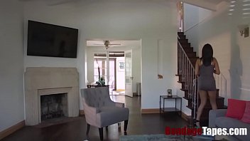 Preview 1 of Son Scandal - Busty Brunette Teen Stalked And - Aaliyah Hadid